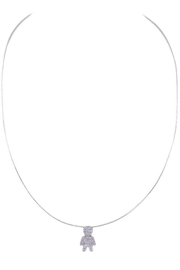 Collier Bonhomme Diamanté