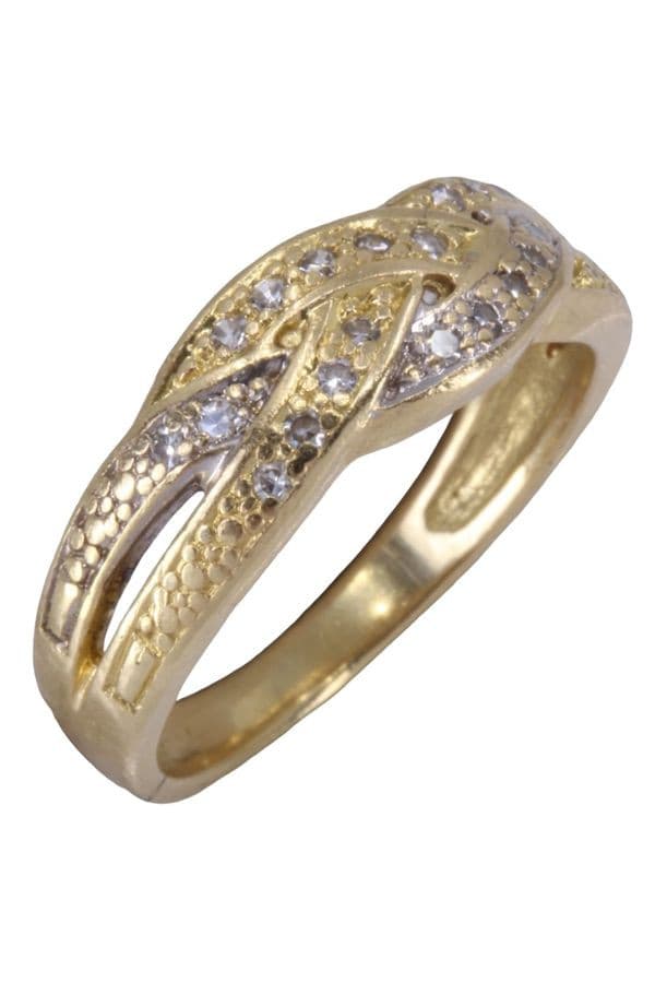 Bague Moderne Entrelacée Diamants - photo 3