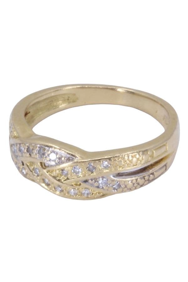 Bague Moderne Entrelacée Diamants - photo 5