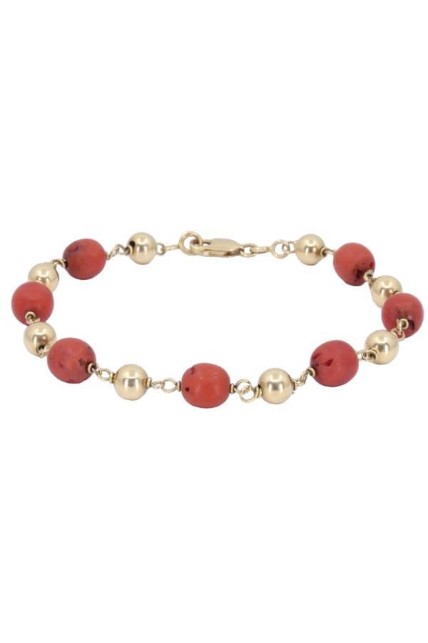 BRACELET BOULES CORAIL, photo 2 sur 3