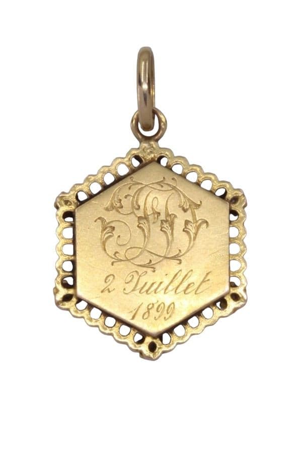 Médaille Calice Perles Napoléon Iii - photo 3