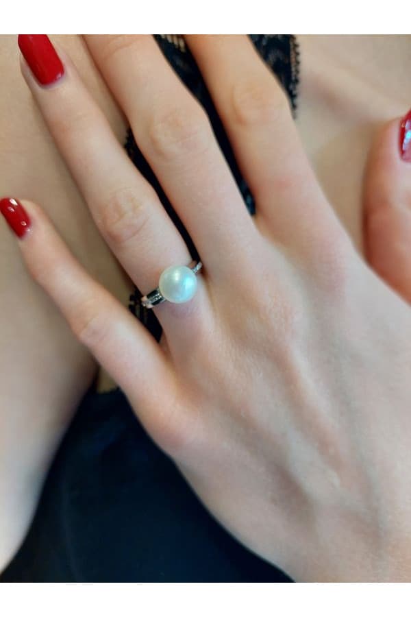 Bague Perle et Diamants - photo 2