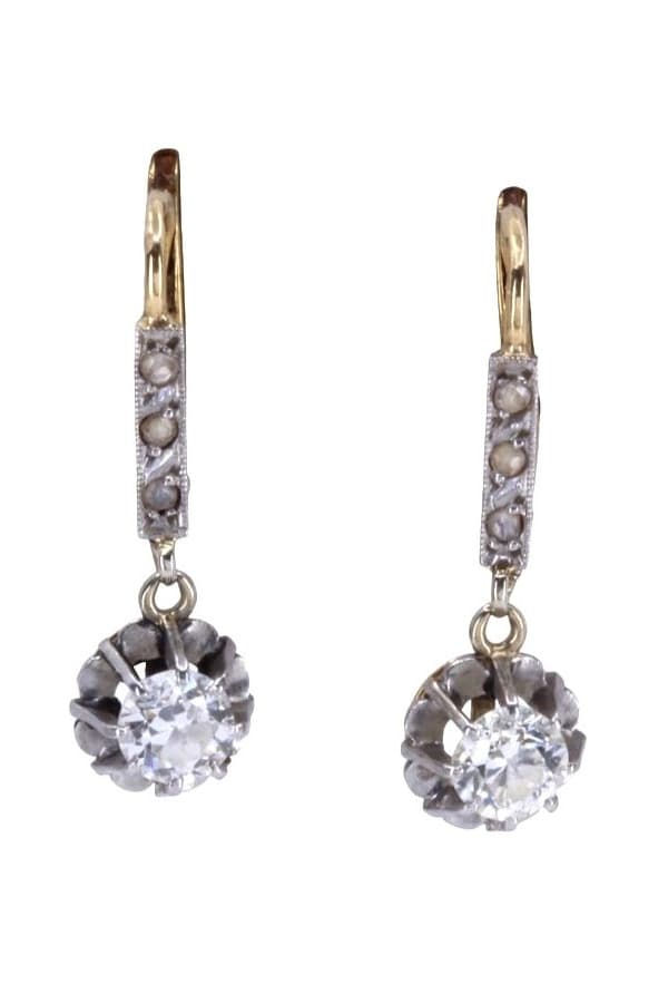 Dormeuses Diamants Art-Nouveau