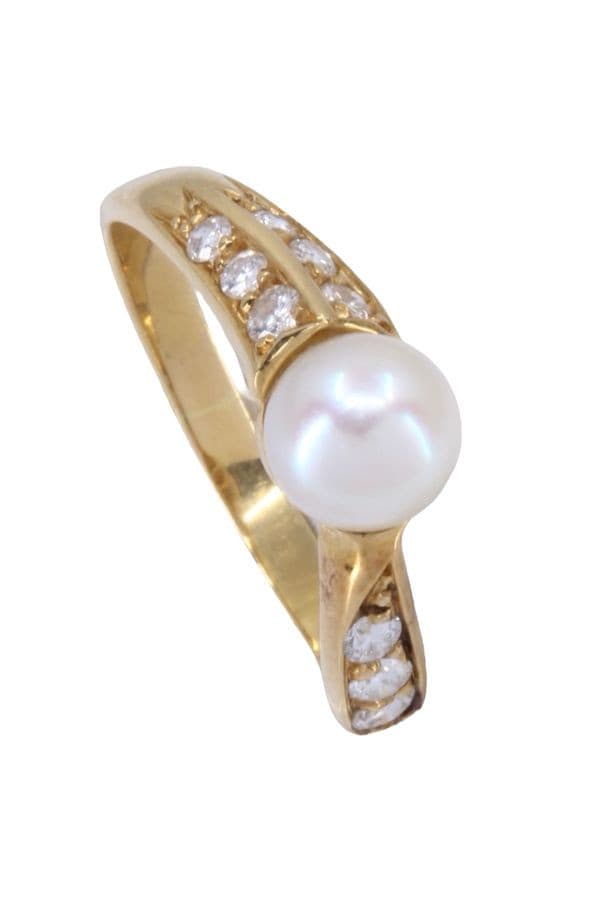 Bague Perle et Diamants - photo 3
