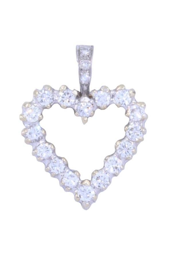 PENDENTIF CŒURS DIAMANTS, photo 2 sur 3