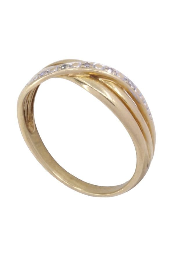 Bague Moderne Entrelacée Diamants - photo 5