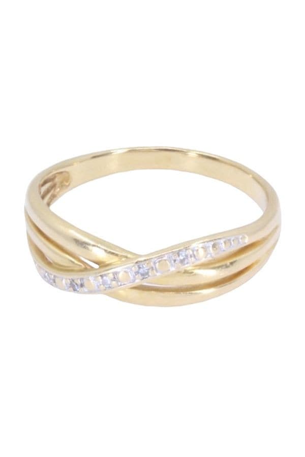 Bague Moderne Entrelacée Diamants - photo 6