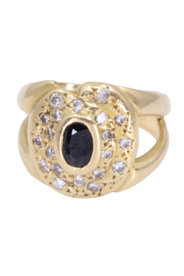 Bague Moderne Saphir et Diamants - photo 6