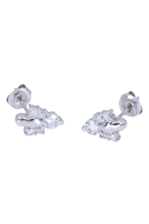 Boucles d'Oreilles Modernes Diamants - photo 3