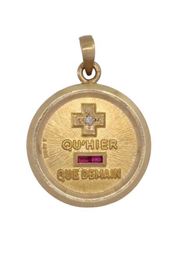 MÉDAILLE D'AMOUR SIGNÉE AUGIS, photo 2 sur 3