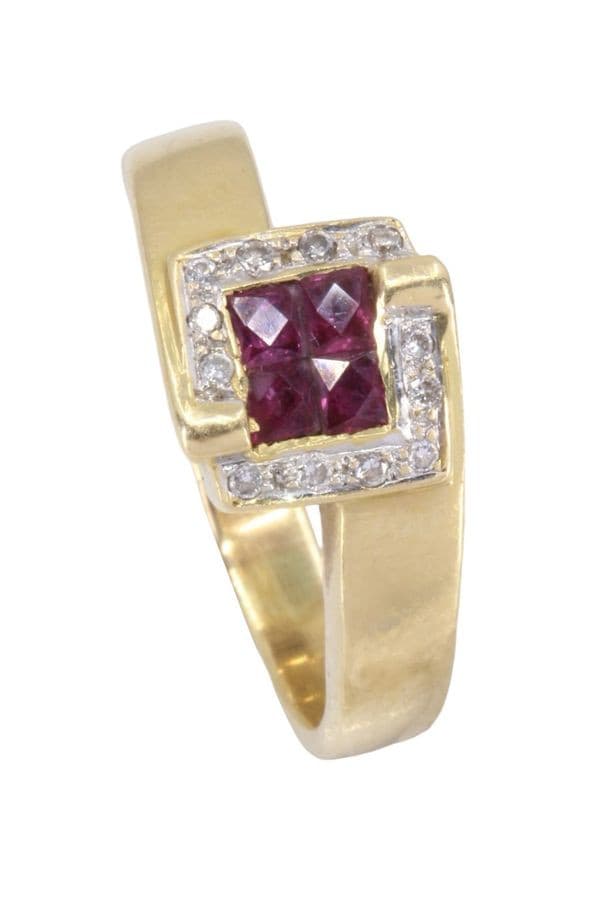 Bague Rubis et Diamants - photo 3