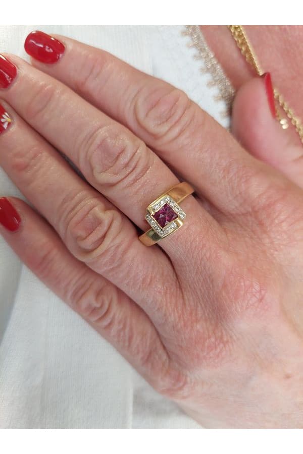 Bague Rubis et Diamants - photo 2