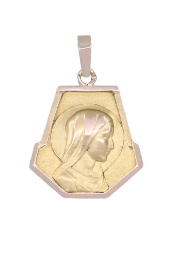 MÉDAILLE VIERGE ART-DÉCO, photo 2 sur 3