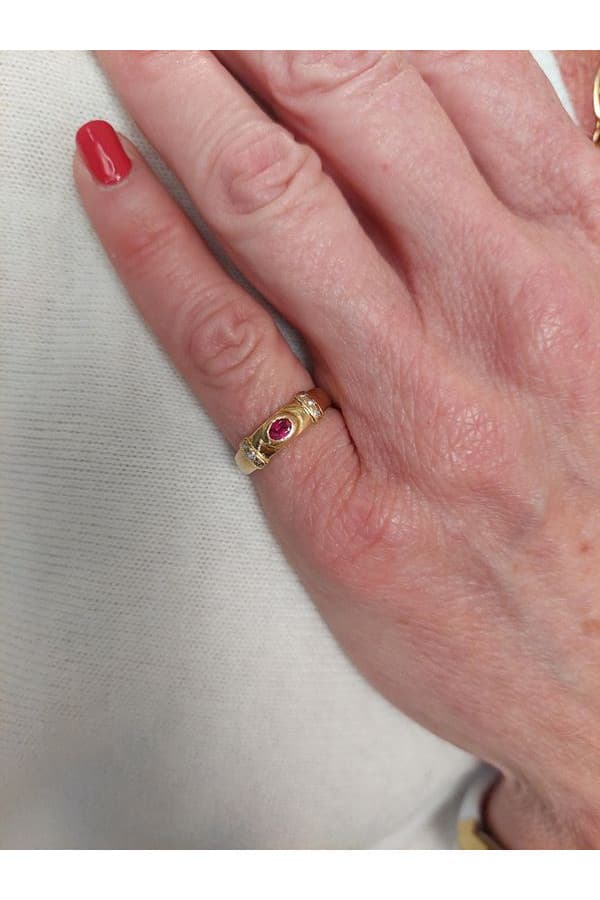 Bague Moderne Rubis et Diamants - photo 2