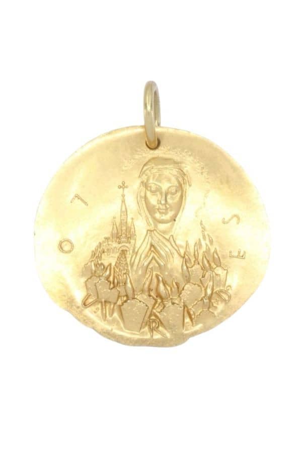 MÉDAILLE NOTRE DAME DE LOURDES, photo 2 sur 3