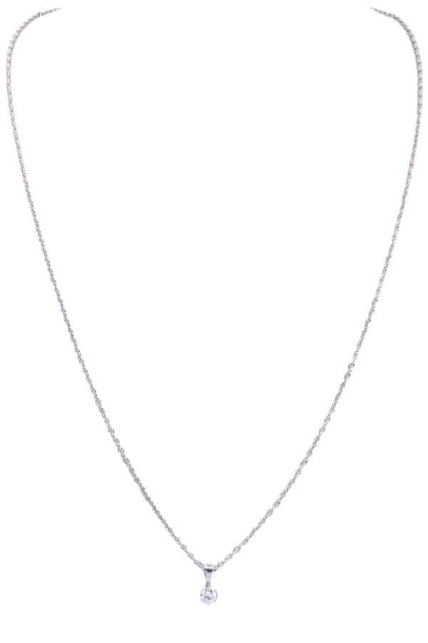 Collier Diamant Solitaire 0.30 Carat