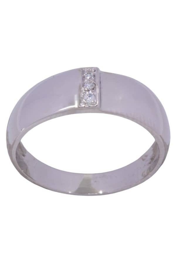 BAGUE MODERNE DIAMANTS, photo 2 sur 3