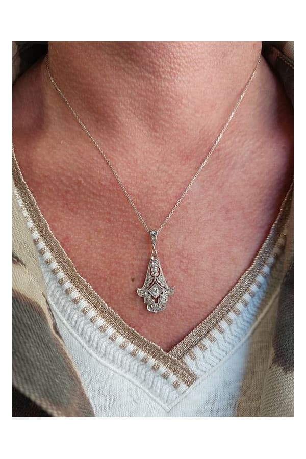 Pendentif Art-Déco Diamants - photo 2