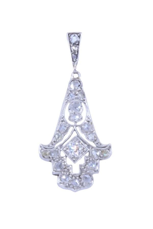 Pendentif Art-Déco Diamants