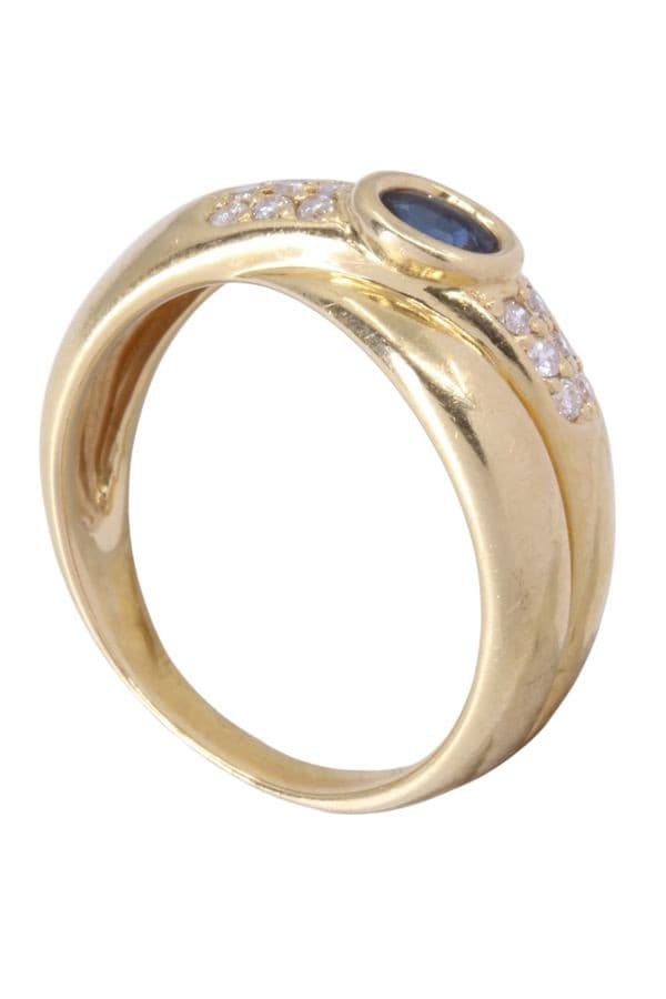 Bague Saphir et Diamants - photo 5