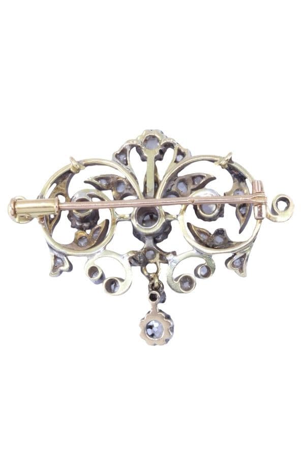 Broche Art-Nouveau Diamants - photo 3