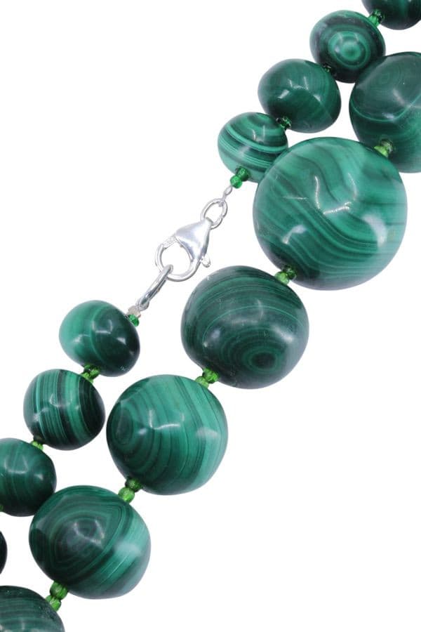 Collier Boules en Malachite - photo 3