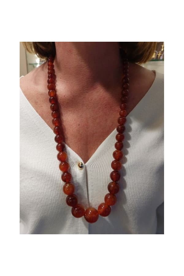 Collier Boules en Bakélite - photo 2