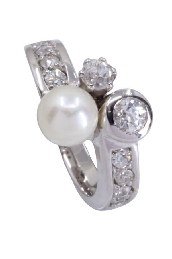 Bague Ancienne Perle et Diamants - photo 3