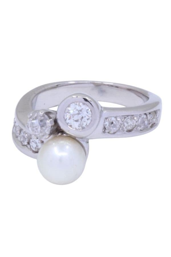 Bague Ancienne Perle et Diamants - photo 6
