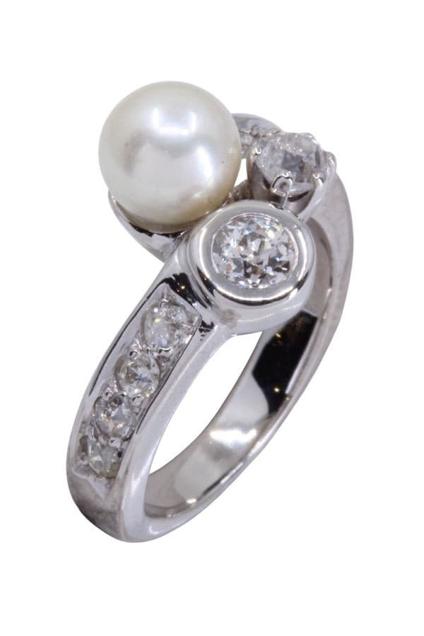 Bague Ancienne Perle et Diamants - photo 4