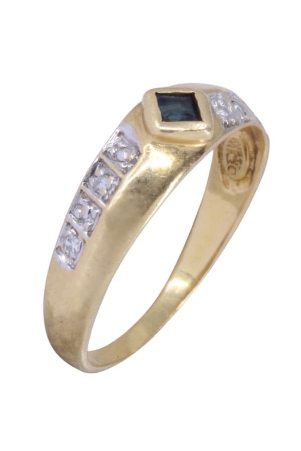 Bague Moderne Saphir et Diamants - photo 4