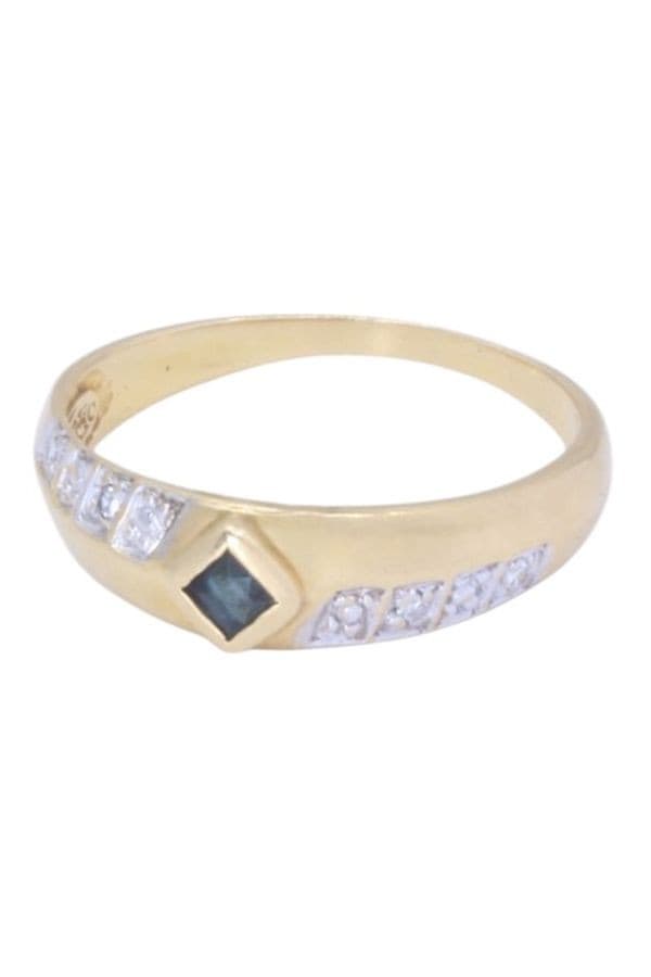 Bague Moderne Saphir et Diamants - photo 6