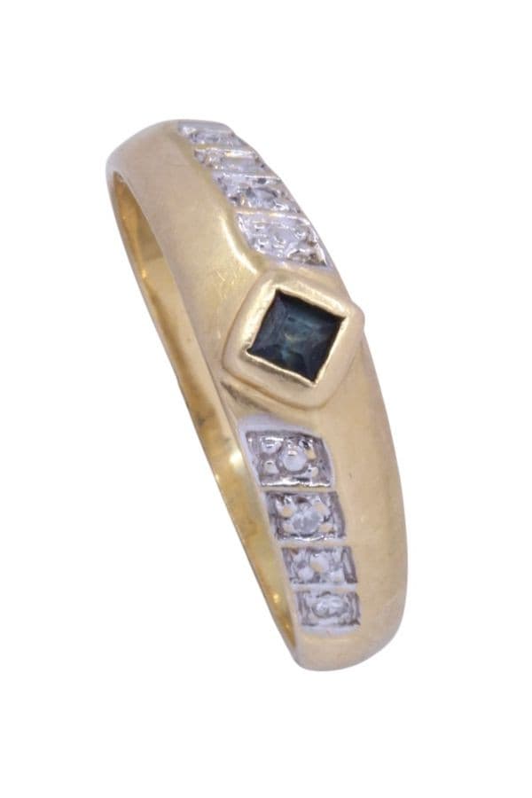 Bague Moderne Saphir et Diamants - photo 5