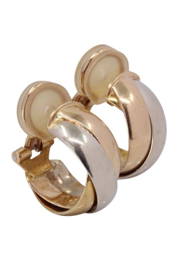 BOUCLES D'OREILLES CLIPS 3 ORS, photo 2 sur 3