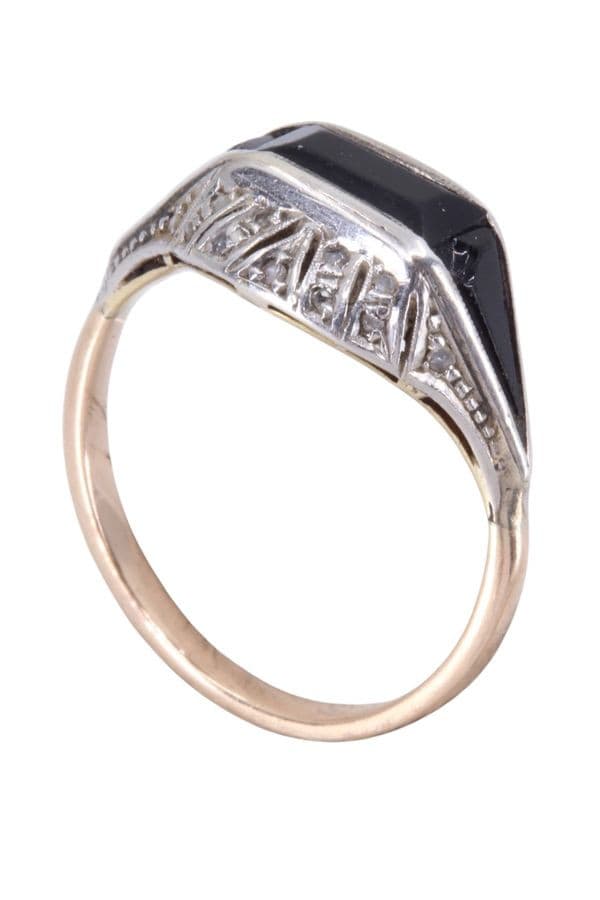 Bague Onyx et Diamants Napoléon Iii - photo 5