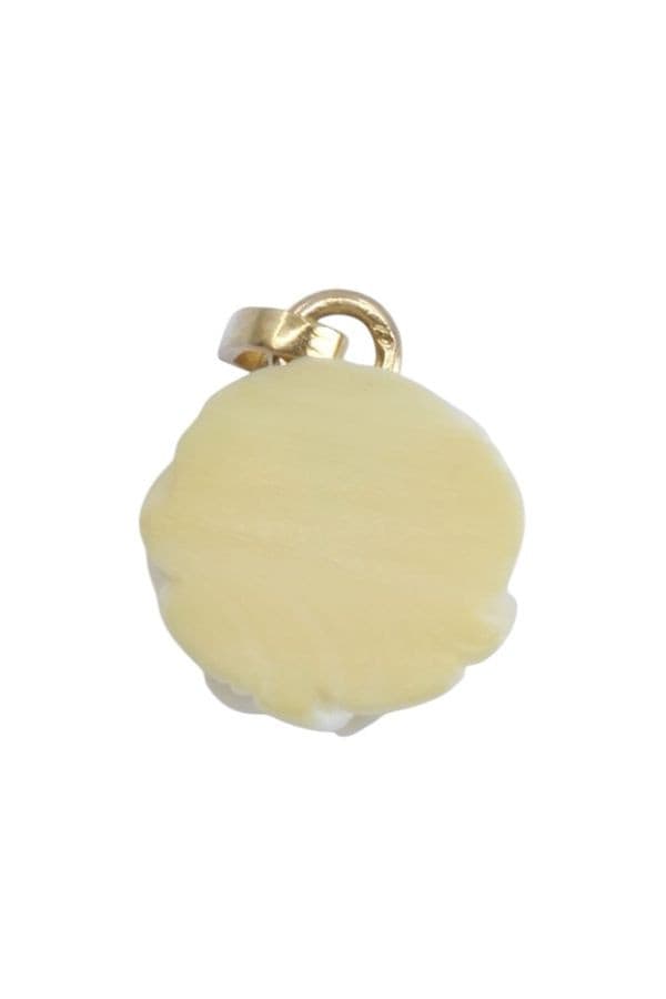 Pendentif Ancien Rose Ivoire - photo 3