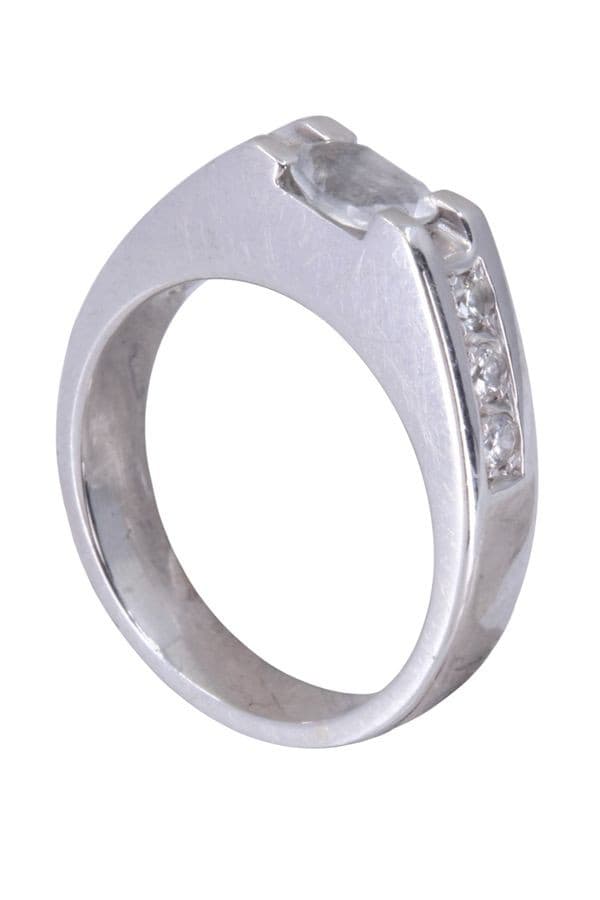 Bague Moderne Aigue-Marine et Diamants - photo 5