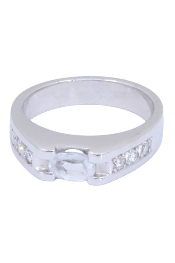 Bague Moderne Aigue-Marine et Diamants - photo 6