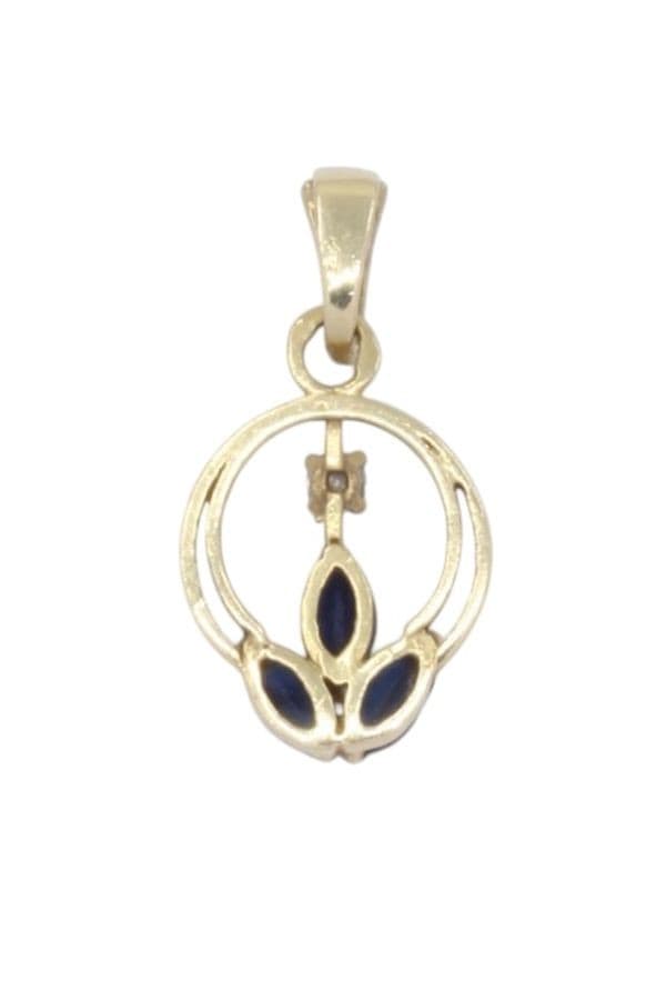 Pendentif Saphirs et Diamant - photo 3