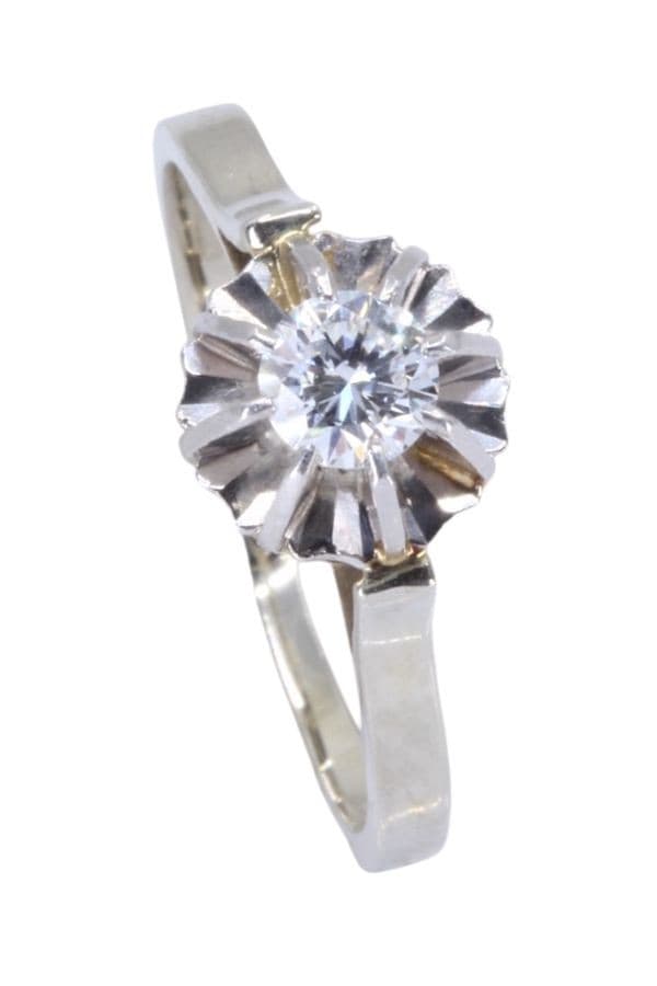Solitaire Ancien Diamant 0.30 Carat - photo 4