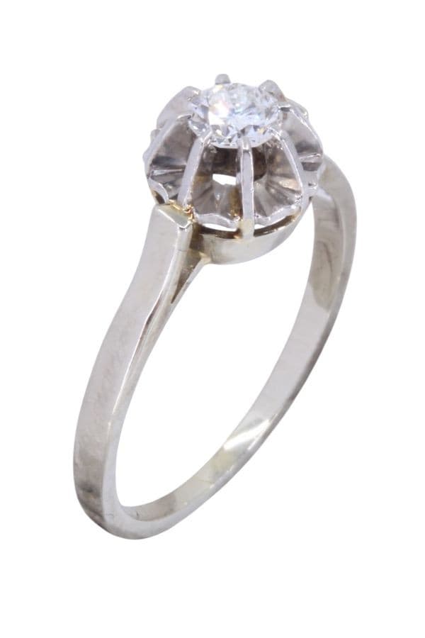 Solitaire Ancien Diamant 0.30 Carat - photo 3