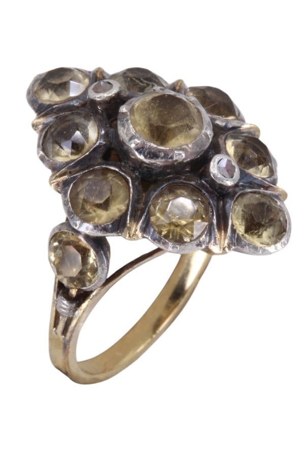 Bague Marquise Ancienne Quartz - photo 3