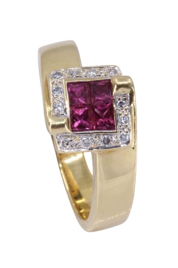 Bague Moderne Rubis et Diamants - photo 4