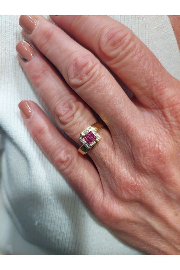 Bague Moderne Rubis et Diamants - photo 2