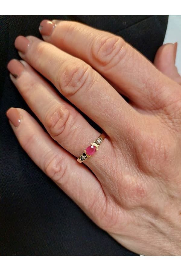 Bague Moderne Rubis et Diamants - photo 2
