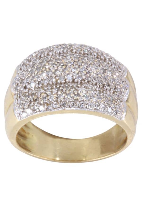 BAGUE PAVAGE DIAMANTS, photo 2 sur 3