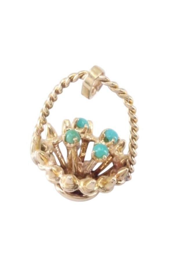 Pendentif Panier de Fleurs - photo 3