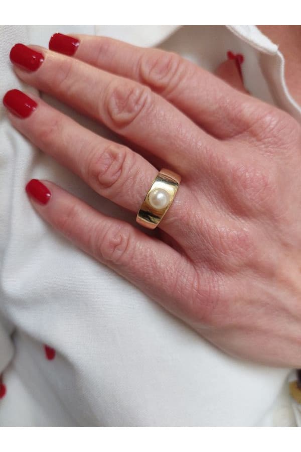 Bague Jonc Perle - photo 2