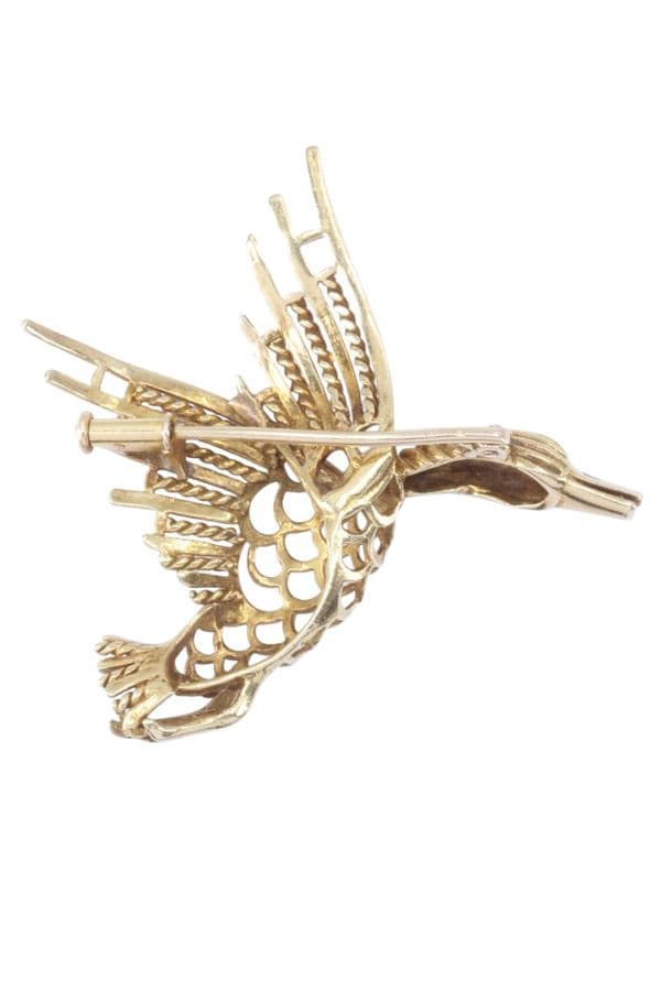 Broche Canard en Vol Diamant - photo 3