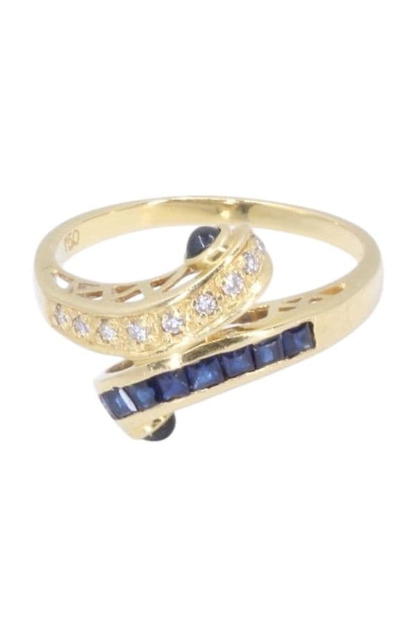 Bague Moderne Saphirs et Diamants - photo 6